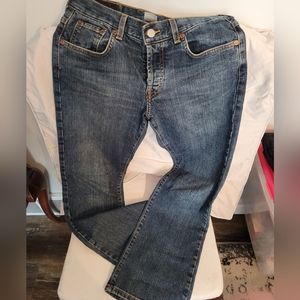 Lucky brand womens boot cut wide jeans short